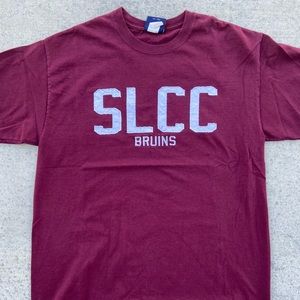 VINTAGE 90s COLLEGE SPELLOUT TEE LARGE